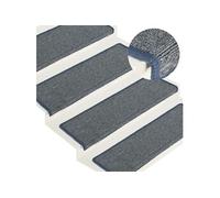 Tapis d escalier 15 pcs 65x21x4 cm Violet et bleu