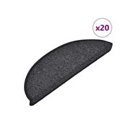 Tapis d escalier 20 pcs anthracite 56x17x3 cm