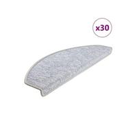 Tapis d escalier 30 pcs gris clair 65x24x4 cm