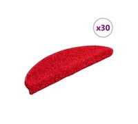 Tapis d escalier 30 pcs rouge 56x17x3 cm