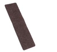 Tapis D’escalier Antidérapant en Polyester Café, Lot de 2