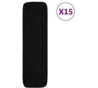 Tapis d escalier antidérapants 15pcs 75x20cm Noir Rectangulaire Noir G