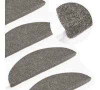 vidaXL Tapis d'escalier auto-adhésifs antidérapants 10 pcs gris 56x17x3 cm