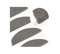 Tapis d escalier auto adhésifs 10 pcs gris 65x22,5x3,5 cm