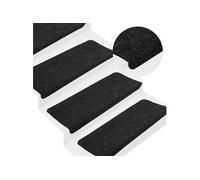Tapis d escalier auto adhésifs 15 pcs 65x24,5x3,5 cm Anthracite