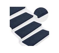 Tapis d escalier auto adhésifs 15 pcs 65x24,5x3,5 cm Bleu Bleu G