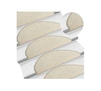 Tapis d'Escalier Autocollant Moquettes Protection Décoration 15 pcs vidaXL