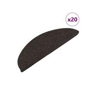 Tapis d escalier auto adhésifs 20 pcs noir 65x22,5x3,5 cm