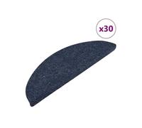 Tapis d'Escalier Autocollants Moquettes 15 pcs 65x22,5x3,5 cm Gris vidaXL