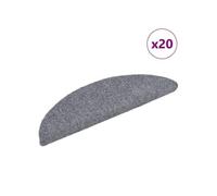 Tapis d escalier autocollant 20 pcs gris clair 56x17x3 cm