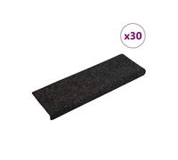 Tapis d escalier autocollant 30 pcs noir 65x21x4 cm