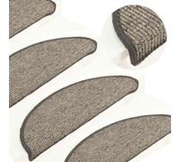 Tapis d'Escalier Autocollant Moquettes Protection Décoration 15 pcs vidaXL