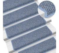 Tapis d escalier autocollants 15 pcs 65x21x4 cm Bleu Bleu G