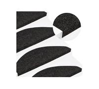 Tapis d escalier autocollants 15 pcs 65x22,5x3,5 cm Anthracite