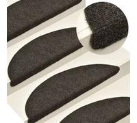 Tapis d escalier autocollants 15 pcs anthracite 65x21x4 cm Marron G