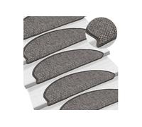 Vidaxl Tapis D'escalier Autocollants 15 Pcs 65x21x4 Cm Anthracite