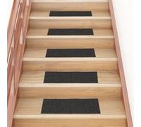 Tapis d escalier autocollants rectangulaire 15 pcs 60x25 cm Anthracite G