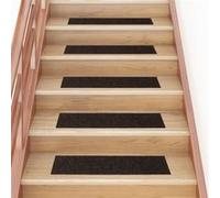 Tapis d'Escalier Autocollants Moquettes Carpettes Protecteur 15 pcs vidaXL
