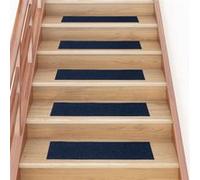 Tapis d escalier autocollants Rectangulaire 15 pcs 76x20cm Bleu Bleu G