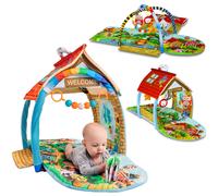 Tapis D?éveil Bébé 2en1 Agnes 137 X 138 Cm Avec Arches Et Maisonnette Multicolor TU