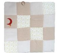 Tapis d éveil DOMIVA Honey Moon Patchwork Anneau en bois et lune décorative
