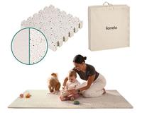LIONELO YOKA Tapis de Jeu Puzzle 6 pièces pour bébés et Tout-Petits 173 × 116 x 1,5 cm, Double Face, Non Toxique et inodore, antidérapant, Facile à Nettoyer, Beige