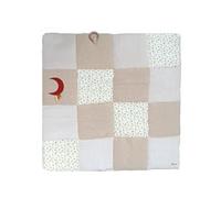 Tapis d éveil DOMIVA Honey Moon Patchwork Anneau en bois et lune décorative