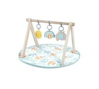 INGENUITY Tapis d éveil Sun Valley arche de jeu en bois 3 jouets amovibles pliable