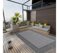 Tapis d extérieur Noir 140x200 cm PP