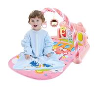 Tapis d'activité pour bébé | Tapis de jeu pour bébé tout-petit | de jeu ronds multifonctionnels de temps de ventre, cadeau de développement précoce de centre d'activité musicale pour les nourris