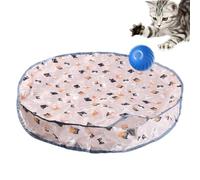 Tapis d'Activité pour Chat - 3 Vitesses Roulant Type-C Rechargeable Fournitures | Balle De Jouet Interactive Pour Chat,Pour Stimulation Mentale Simulation De Chasse Jeu Intérieur Entraînement