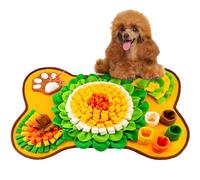 Tapis d'activité pour chien - Tapis d'alimentation pour chien - Jouet puzzle pour chien - Tapis interactif pour le travail du nez du chien - Tapis de nourriture interactif pour chats et chiens - 25 x