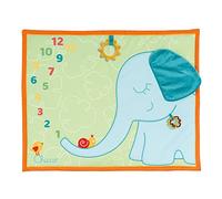 Tapis d'activités Photos Eco+, tapis en tissu recyclé doux, avec anneau de dentition en forme de soleil, pour prendre la photo de bébé tous les mois, 0 mois et plus