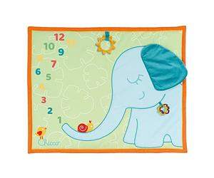 Tapis d'activités Photos Eco+, tapis en tissu recy oux, avec anneau de dentition en forme de soleil, pour prendre la photo de bébé tous les mois, 0 mois et plus