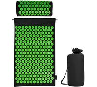 Tapis d'acupression avec coussin pour une relaxation apaisante et un massage, pour soulager les maux de dos, les maux de tête, les points d'énergie dans le corps et les effets stimulants