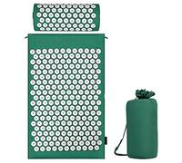Tapis d'acupression avec coussin pour une relaxation apaisante et un massage, pour soulager les maux de dos, les maux de tête, les points d'énergie dans le corps et les effets stimulants