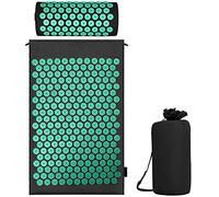 Tapis d'acupression avec coussin pour une relaxation apaisante et un massage, pour soulager les maux de dos, les maux de tête, les points d'énergie dans le corps et les effets stimulants