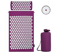 Tapis d'acupression avec coussin pour une relaxation apaisante et un massage, pour soulager les maux de dos, les maux de tête, les points d'énergie dans le corps et les effets stimulants