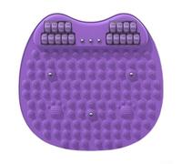 Tapis d'acupression avec rouleau pour massage des pieds et thérapie de relaxation en utilisant un matériau TPE pour une utilisation confortable à la maison (violet)
