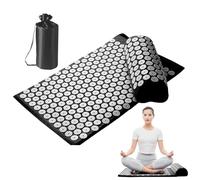 Tapis d'acupression - Coton ABS éponge taille standard | Set de massage avec oreiller, kit de méditation | Douleur, relaxation du dos et du cou, thérapie du stress et yoga