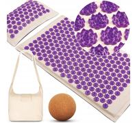 Tapis d'acupression + coussin ferme + sac transport + balle massage offerte