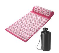 Tapis d'acupression Ensemble d'acupression Tapis d'acupression avec oreiller Ensemble d'acupression Relaxation apaisante et massage Soulagement des maux de dos Douleurs à la tête et au cou(Purple)