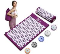 Tapis d'acupression et oreiller d'acupression pour massage et soulagement de la douleur, ensemble d'acupression pour la relaxation, la stimulation et la méditation, tapis d'acupression