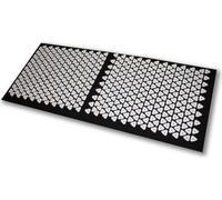 Tapis d'acupression Shanti / Tapis à ongles (120 x 50 cm, noir)