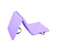 Tapis d'aérobic portable à 3 volets haute densité pour yoga, gymnastique, étirement, entraînement à la maison, entraînement de base, MMA