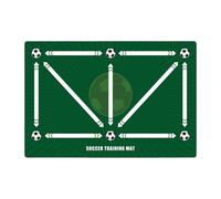 Tapis d'agilité de football, d'entraînement silencieux de 60 x 40 cm, en caoutchouc polyester résistant à l'usure pour exercices de vitesse en intérieur, entraînement de coordination des jambes