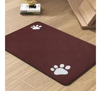 Tapis d'alimentation absorbant pour animal de compagnie pour gamelle de nourriture et d'eau, ne tache pas, séchage rapide, accessoires pour animaux de compagnie, bol pour les buveurs désordonnés
