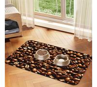 Tapis d'alimentation amusant avec grains de café torréfiés pour animaux de compagnie pour gamelle de nourriture et d'eau, tapis distributeur d'eau pour chiens, accessoires pour chiens
