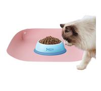 Tapis D'Alimentation Animaux Cuir PU Antidérapant Imperméable Bords | Tapis d'alimentation en eau pour chien Pour Caniches, Spitz Nains, Chatons, Eau, Nourriture, Et La Maison