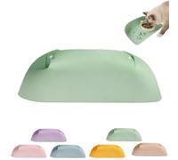 Tapis d'alimentation en Cuir pour Chats et Chiens, imperméable et antidérapant, Facile à Nettoyer, Bords surélevés, idéal pour Les Petits Chiens et Chats.